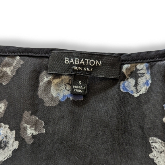 Aritzia babaton 100% silk floral tank size small - Picture 3 of 4